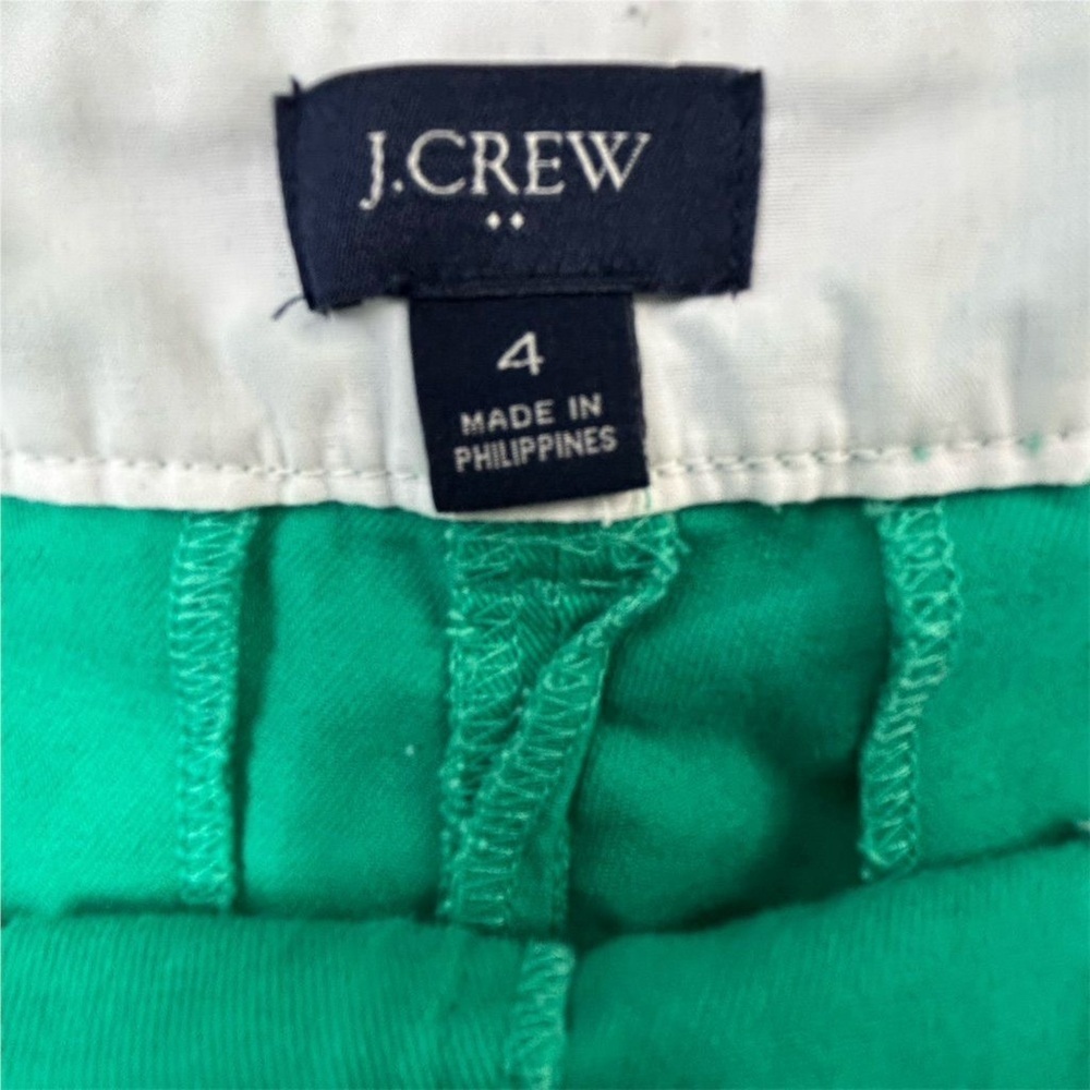 J.Crew Women's Green Scallop Hem Chino Shorts Size 4 Casual Summer - Picture 4 of 6